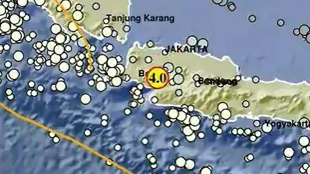 Gempa Magnitudo 4.0 Guncang Sukabumi