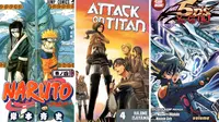 Komik Naruto dan Attack on Titan Diacak Yu-Gi-Oh di New York