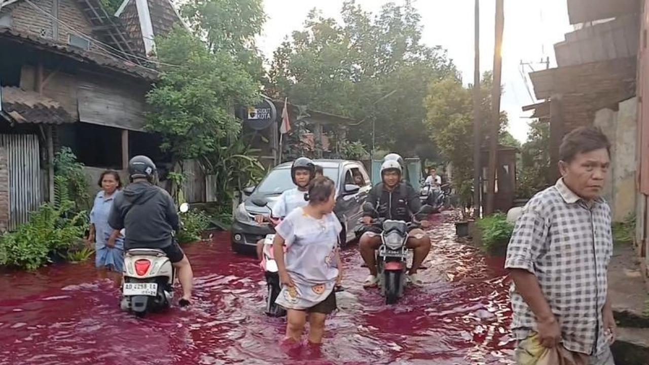 Tanggul Sungai Godo Jebol, Banjir Pati Meluas Rendam Puluhan Rumah Warga