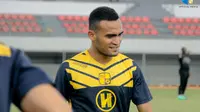 Rizki Pora dan rekan di tim Barito Putera akan menjalani uji coba melawan Martapura FC dalam Derby Banua. (Bola.com/Istimewa)