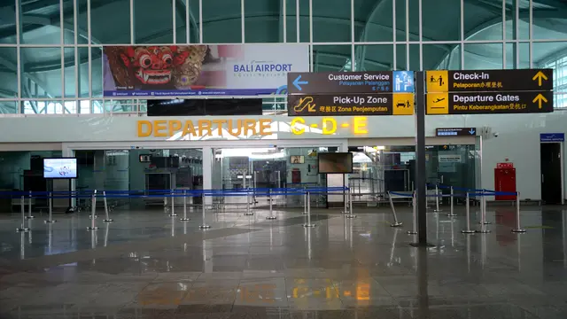 Suasana Bandara Ngurah Rai Bali Jelang Dibuka Kembali