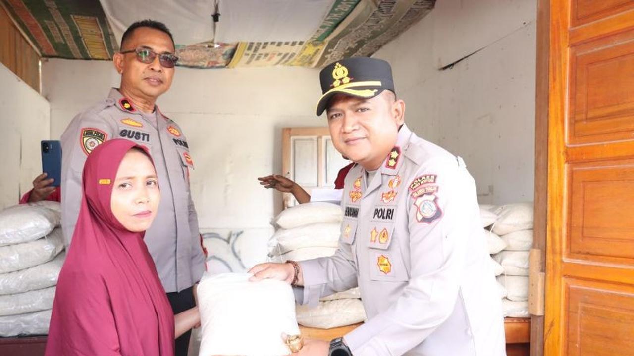 Polres Parimo Salurkan Bantuan Beras untuk Ratusan Warga Sidole Timur, Wujud Kepedulian Polri