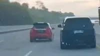 Viral Kejar-kejaran Polisi Vs Pembunuh Wanita Bogor, Mobil Pelaku Terguling