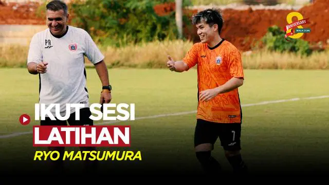 VIDEO: Kenakan Nomor Punggung 7, Ryo Matsumura Hadir di Sesi Latihan Persija Jakarta