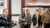 Potret Agnez Mo Bahas Pengalaman Kasus UU Hak Cipta dengan Kemenhum (Sumber: Instagram/supratman08)