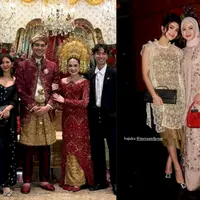 Ada Anggika Bolsterli yang tampil dengan spaghetti top hitam dengan luaran warna senada. Penampilannya dilengkapi dengan kain batik nuansa abu-abu. [@anggikabolsterli].