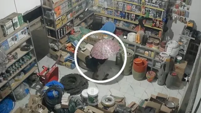 Viral CCTV Maling Berpayung Merah Muda di Lampung, Polisi Ungkap Komplotan Spesialis 30 TKP