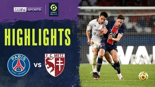 Berita Video, Highlights Liga Prancis, Gol Tunggal Julian Draxler Dimenit Akhir Buat PSG Menang Atas Metz