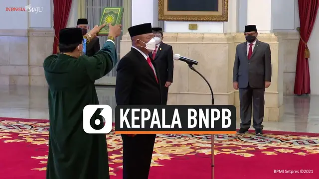 VIDEO: Jokowi Lantik Letjen Ganip Warsito Jadi Kepala BNPB