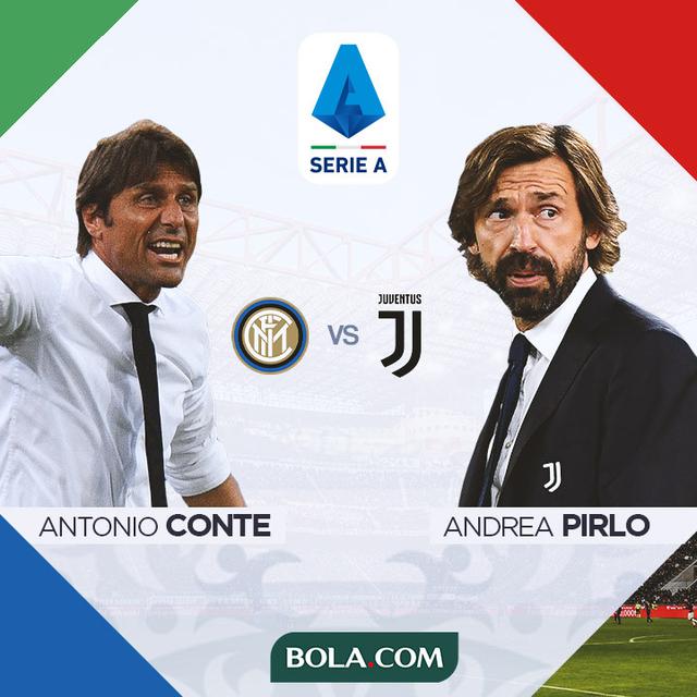Serie A - Inter Milan Vs Juventus - Head to Head Pelatih: Antonio Conte Vs Andrea Pirlo