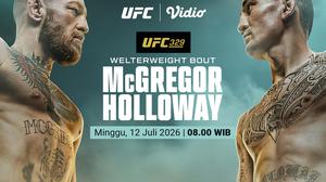 UFC 329 McGregor vs Holloway: Rematch Bersejarah di Las Vegas Hanya di Vidio