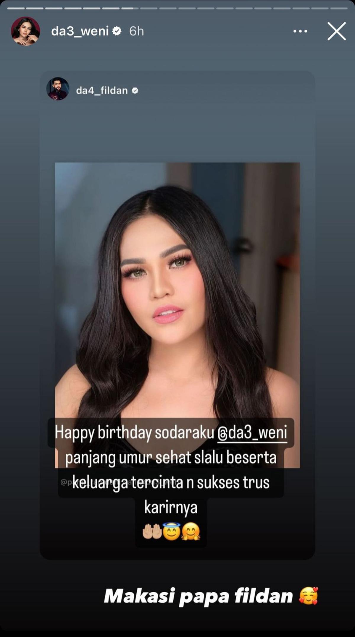 Fildan DA4 Ucapkan Selamat Kedapa Weni Wen