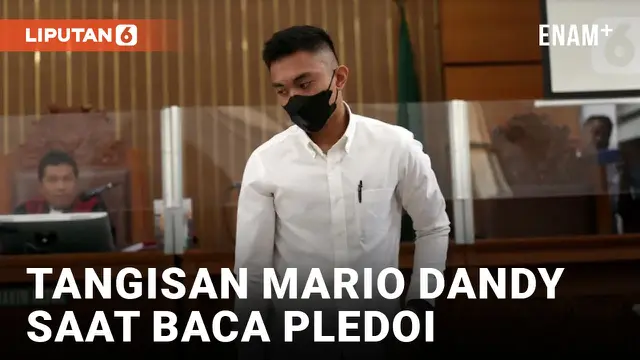 Mario Dandy Nangis Baca Pledoi di PN Jakarta Selatan