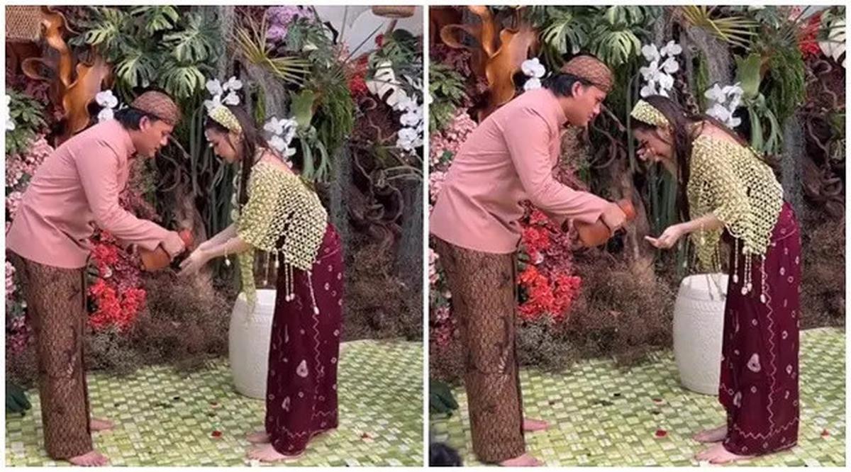 6 Momen Mahalini Wudhu dan Baca Al-Fatihah di Acara 7 Bulanan, Dituntun Rizky Febian