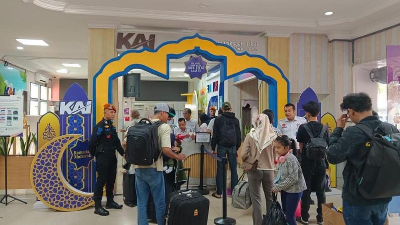 KAI Tanjungkarang Catat 39.678 Penumpang Selama Arus Mudik Lebaran 2026