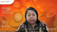 Ketua Tim Peneliti Lembaga Penyelidikan ekonomi dan masyarakat FEB UI Eugenia Mardanugraha dalam Diskusi Virtual : Dampak Kebijakan Pengendalian Harga Goreng Bagi Petani Swadaya, Senin (1/8/2022).