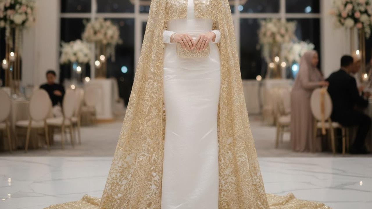 Ilustrasi Model Gamis Cloud Dancer