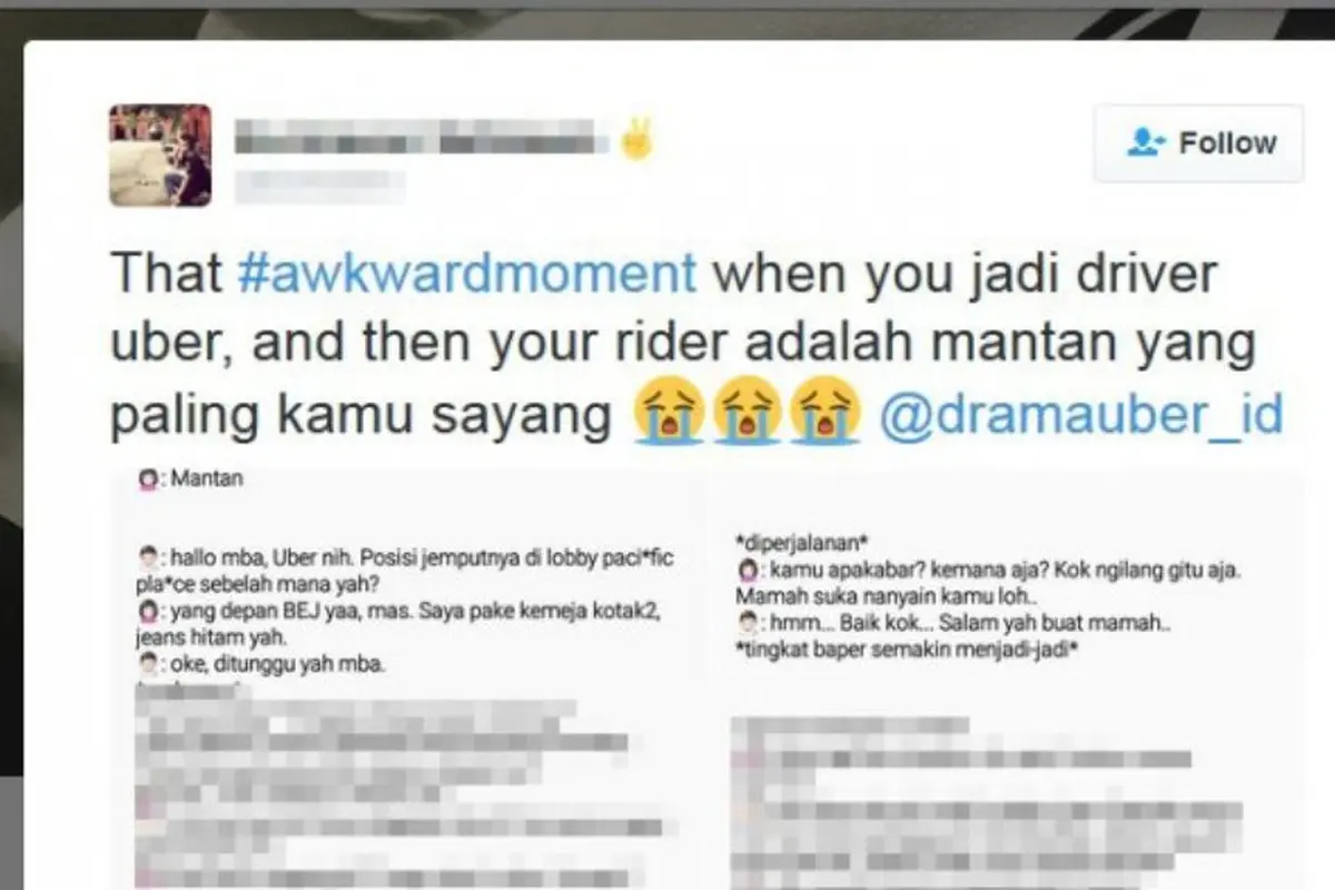 Cerita Driver Uber yang Nggak Sengaja Antar Mantan Pacar