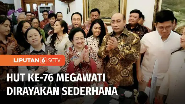 Sejumlah tokoh menghadiri perayaan ulang tahun ke-76, Ketua Umum PDI Perjuangan, Megawati Soekarnoputri. Mulai dari keluarga inti, petinggi partai politik, hingga sejumlah menteri.