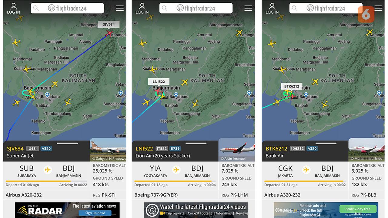 Pesawat Kedatangan terdampak Asap Karhutla Kalsel