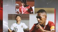 Timnas Indonesia - Nabil Asyura, Arkhan Kaka, Iqbal Gwijangge (Bola.com/Adreanus Titus)