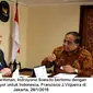 Menko Kemaritiman Indroyono Soesilo bertemu Duta Besar Spanyol untuk Indonesia, Franciso Jose Viqueira Niel di Jakarta, Rabu (28/1/2015).