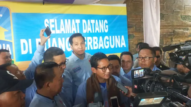 Isu Pertumbuhan Ekonomi Jadi Materi Debat Pilpres Sandiaga Uno