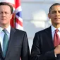 Perdana Menteri Inggris David Cameron dan Presiden Amerika Serikat Barack Obama (Telegraph.co.uk)