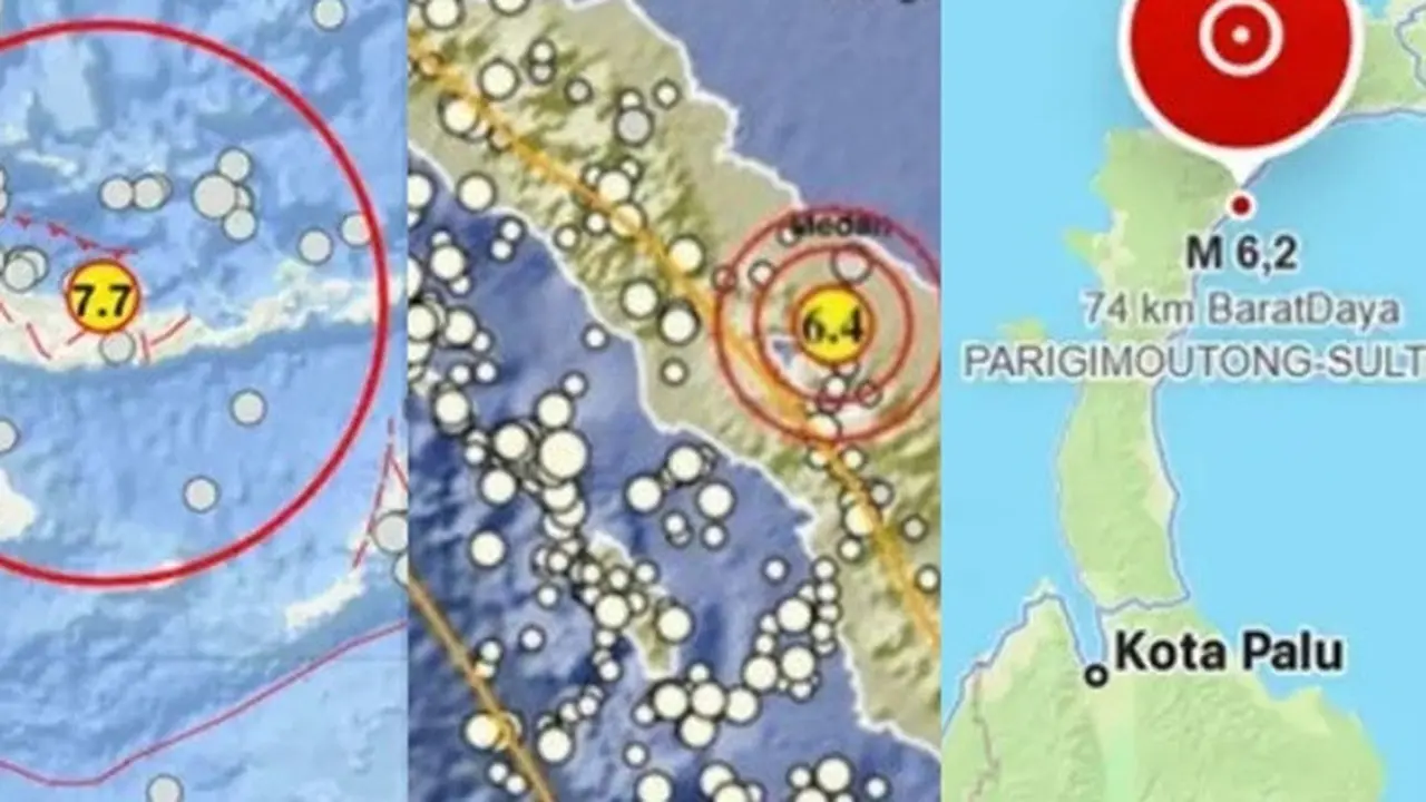 Tiga Gempa Besar