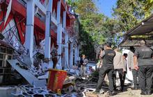 FOTO: Gempa Dahsyat 7,6 M Guncang Sulawesi Utara Warga Panik dan Bangunan Rusak