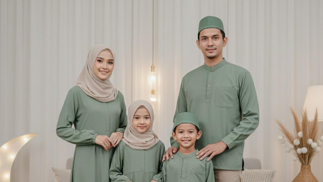 7 Outfit Couple Keluarga Lebaran 2026 Set Seragam, Tampilan Kompak dan Serasi untuk Foto Bersama
