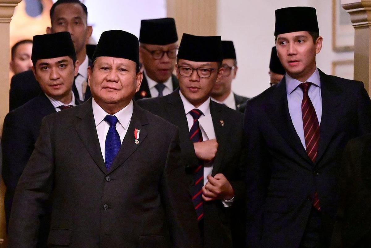 Potret Budi Djiwandono Dampingi Presiden Prabowo Makan Malam di AS