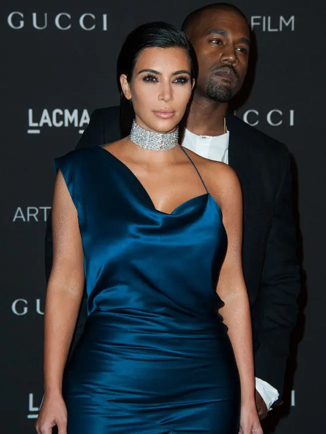 Kim Kardashian dan Kanye West. (AFP/Bintang.com)