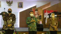 Sugeng Hariyono mewakili Sekretaris Jenderal Kemendagri saat membuka ujian Seleksi Kompetensi Dasar (SKD) Pengadaan PNS Kemendagri Tahun 2021 di titik lokasi mandiri Kantor Badan Pengembangan Sumber Daya Manusia (BPSDM) Kemendagri, Senin (13/9/2021).