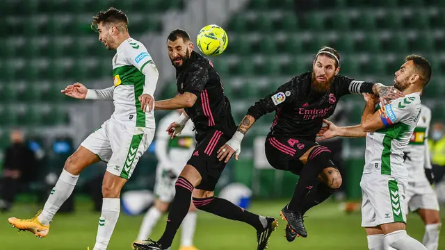 Foto Liga Spanyol: Real Madrid Tertahan di Markas Elche