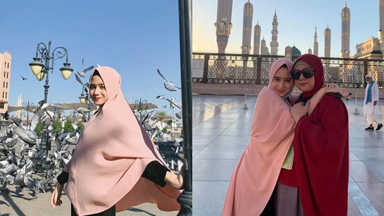 Ajak Sang Ibunda, Ini 7 Momen Tissa Biani Laksanakan Ibadah Umrah