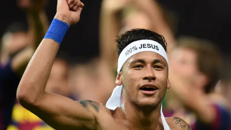 6 Selebrasi Neymar di Final Liga Champions 2015