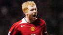 4. Paul Scholes - Pemain yang berposisi sebagai gelandang ini pernah pamit dari Manchester United pada pengujung musim 2010-2011. Namun tidak bertahan sampai setahun, pada Januari 2012, Scholes kembali memperkuat lini tengah Setan Merah. (AFP/Paul Barker)