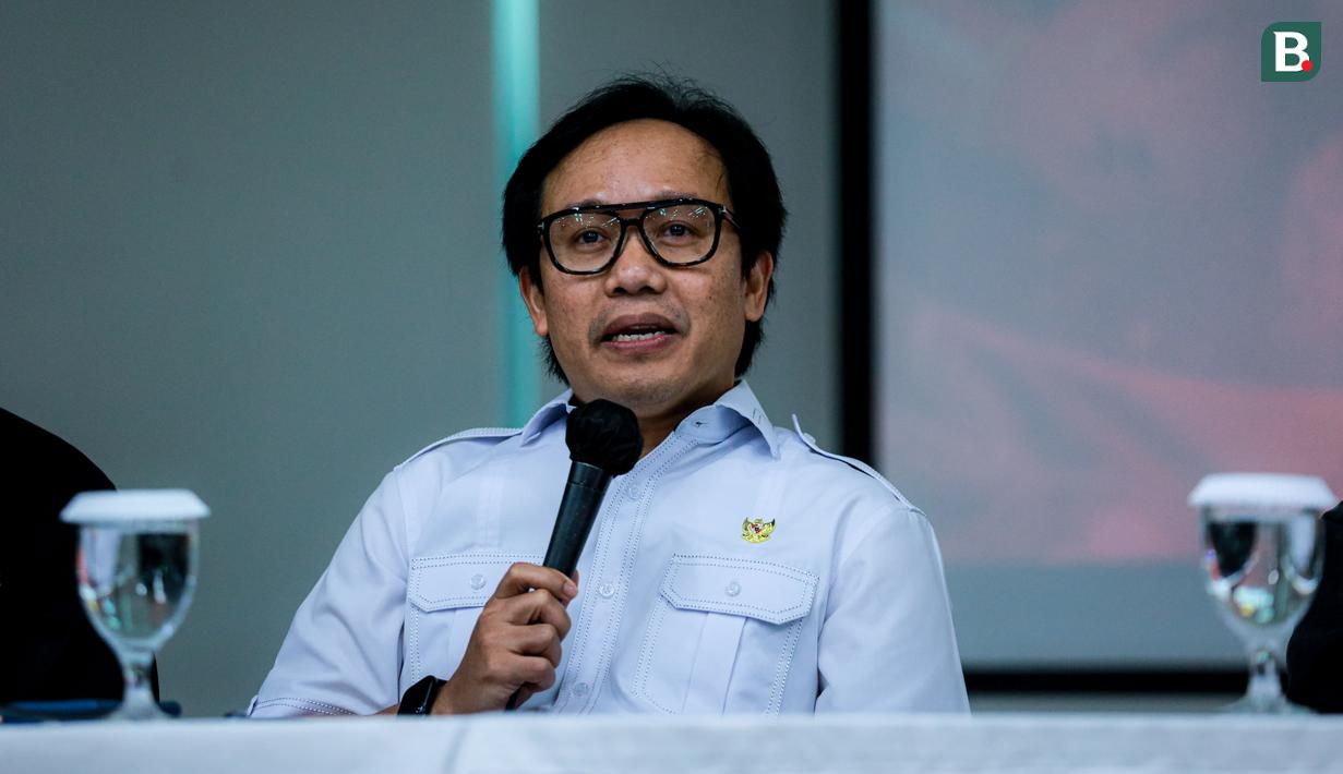 Dukungan terhadap upaya perlindungan hak cipta juga disampaiakn oleh Cecep Rukendi selaku Deputi Bidang Kretivitas Media Kementerian Ekonomi Kreatif/Badan Ekonomi Kreatif Republik Indonesia. (Bola.com/Bagaskara Lazuardi)