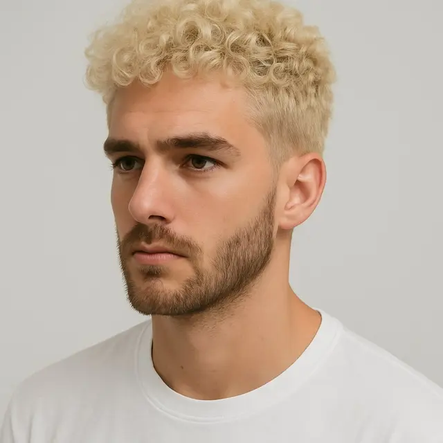 Inspirasi Warna Rambut Keriting Pria Terbaru/AI