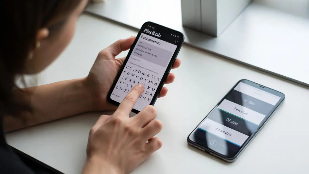 cara menambahkan font di pixellab