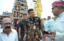 Umat Hindu Sumut Siapkan Generasi Antinarkoba, Kuil Shri Raja Rajesvari Amman Kovil Punya Patung Dewa Murugan Tertinggi Kedua di Dunia
