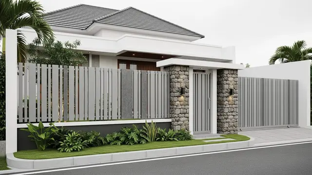 Pagar Rumah Anti Maling Berbahan Hollow Galvanis Kuat