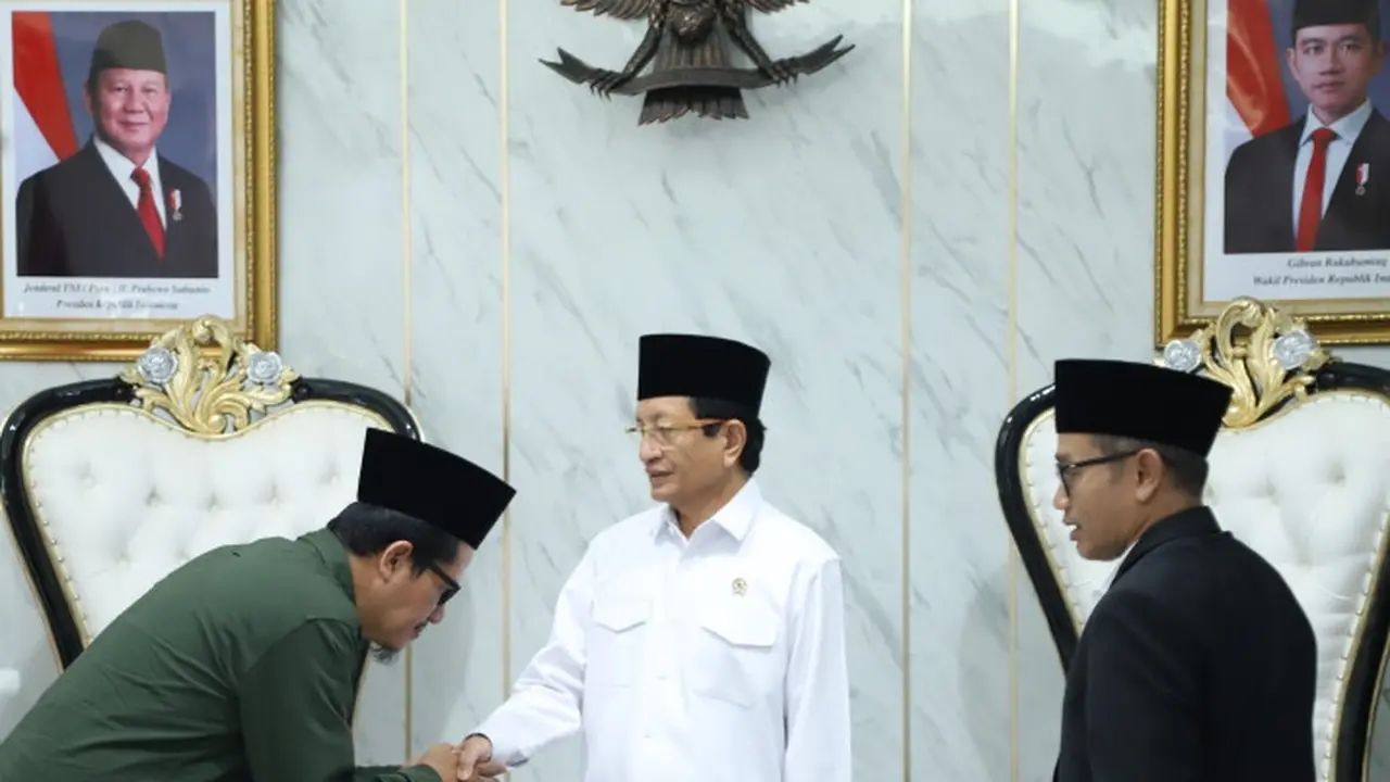 Cucu pendiri NU Temui Menteri Agama KH Nasaruddin Umar