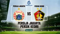 Ilustrasi Persija Jakarta versus Persik Kediri, BRI Super League. (Bola.com/AI)