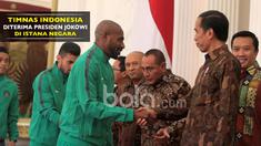 Timnas Indonesia diterima Presiden Jokowi di Istana Negara usai kembali dari Piala AFF 2016.