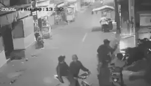 Empat Pemuda Diduga Gangster Serang Pria Nongkrong di Jakut