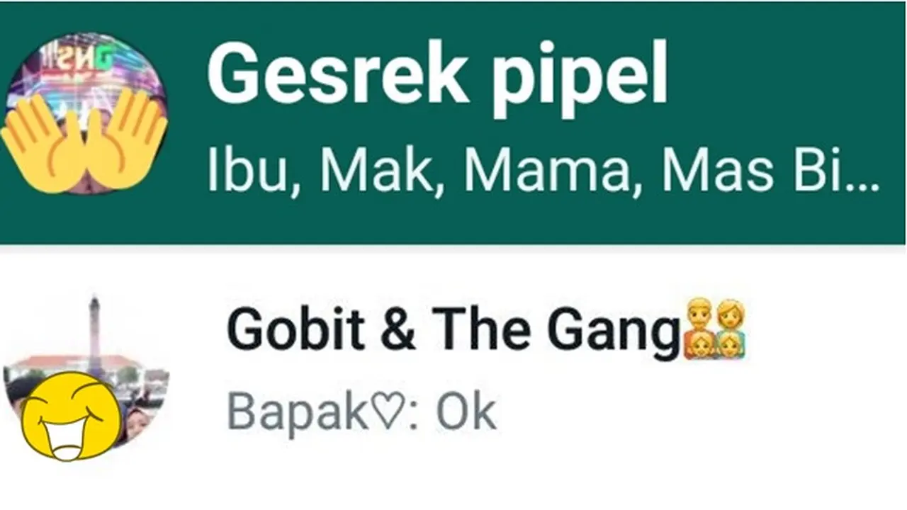 6 Nama Grup WhatsApp Keluarga Ini Kelewat Gaul, Kocak