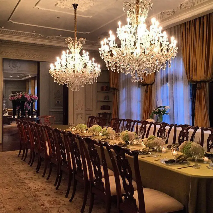 Ruang makan di rumah keluarga Gigi Hadid. (Mohamed Hadid/instagram)
