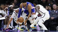 Tobias Harris memimpin Sixers menekuk Nets  pada lanjutan NBA 2022/2023 (AP)